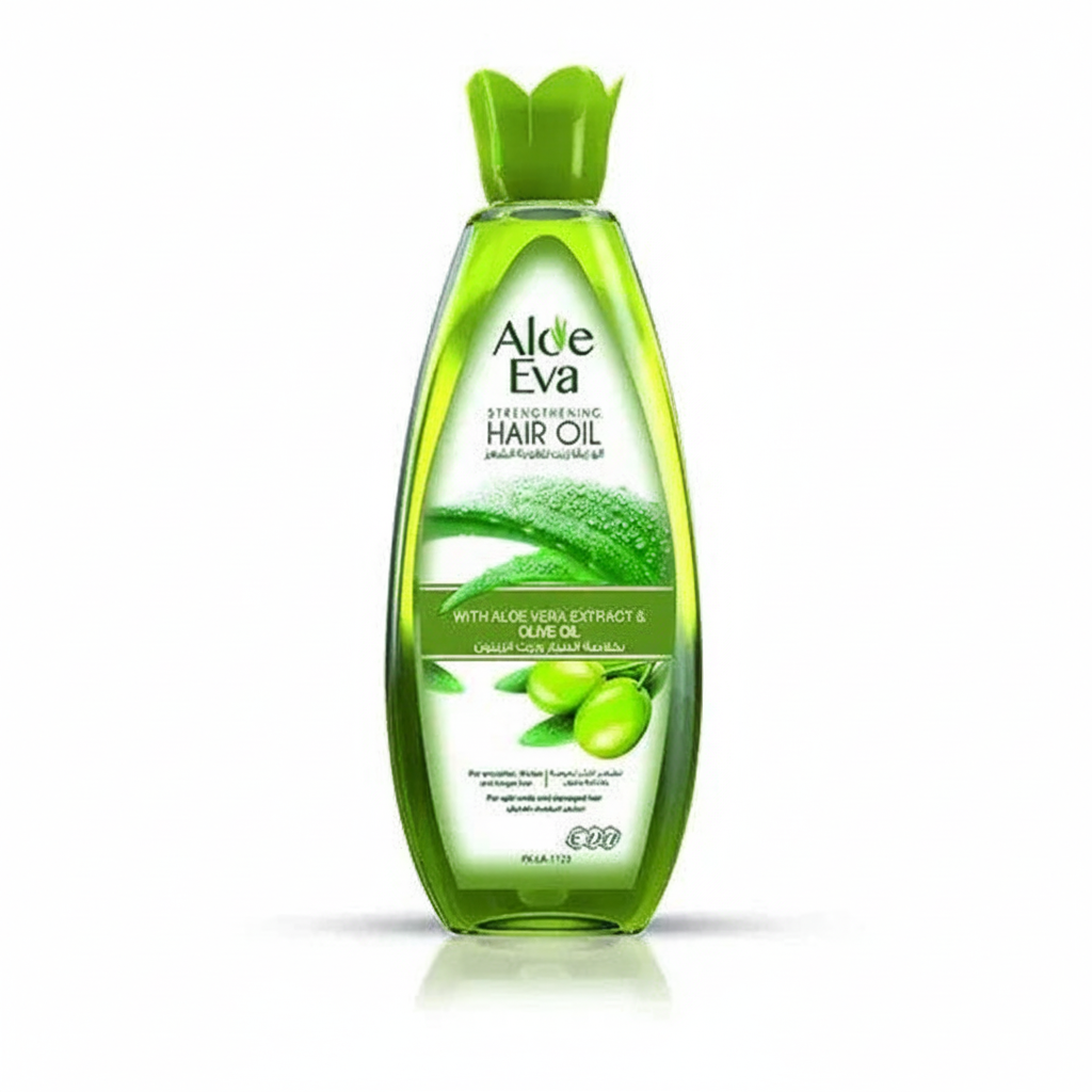 Aloe Eva Hair Oil with pure white background