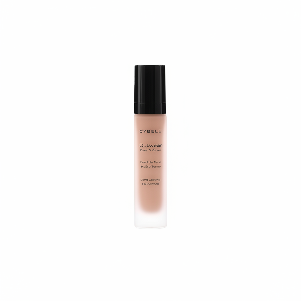 Cybele Outwear Foundation Light Warm Beige Nude White Background