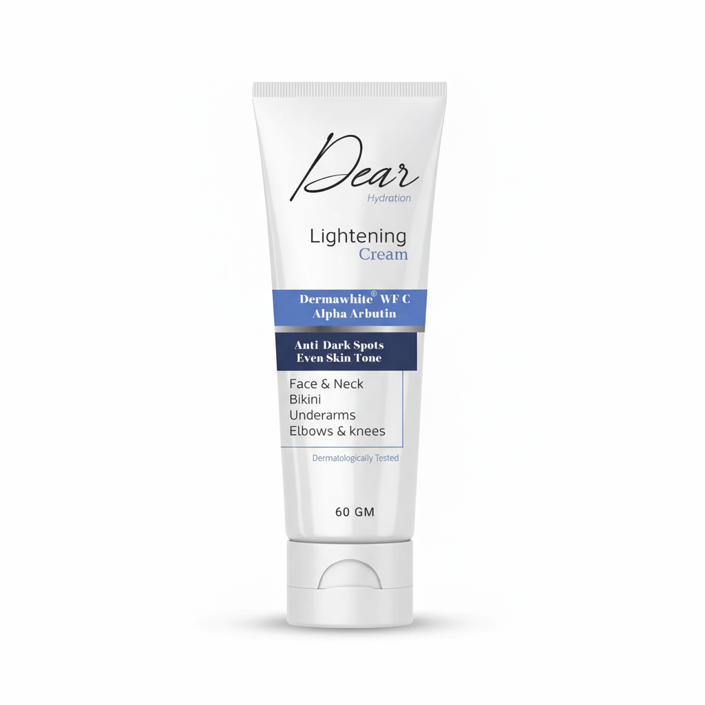 Dew Hydration Lightening Cream with pure white background