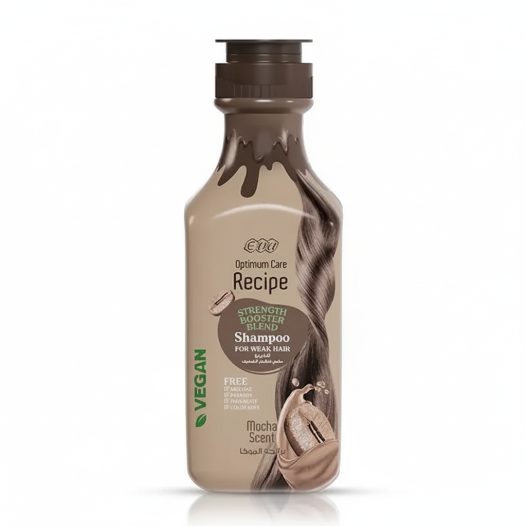 Eva Recipe Mocha Shampoo with pure white background