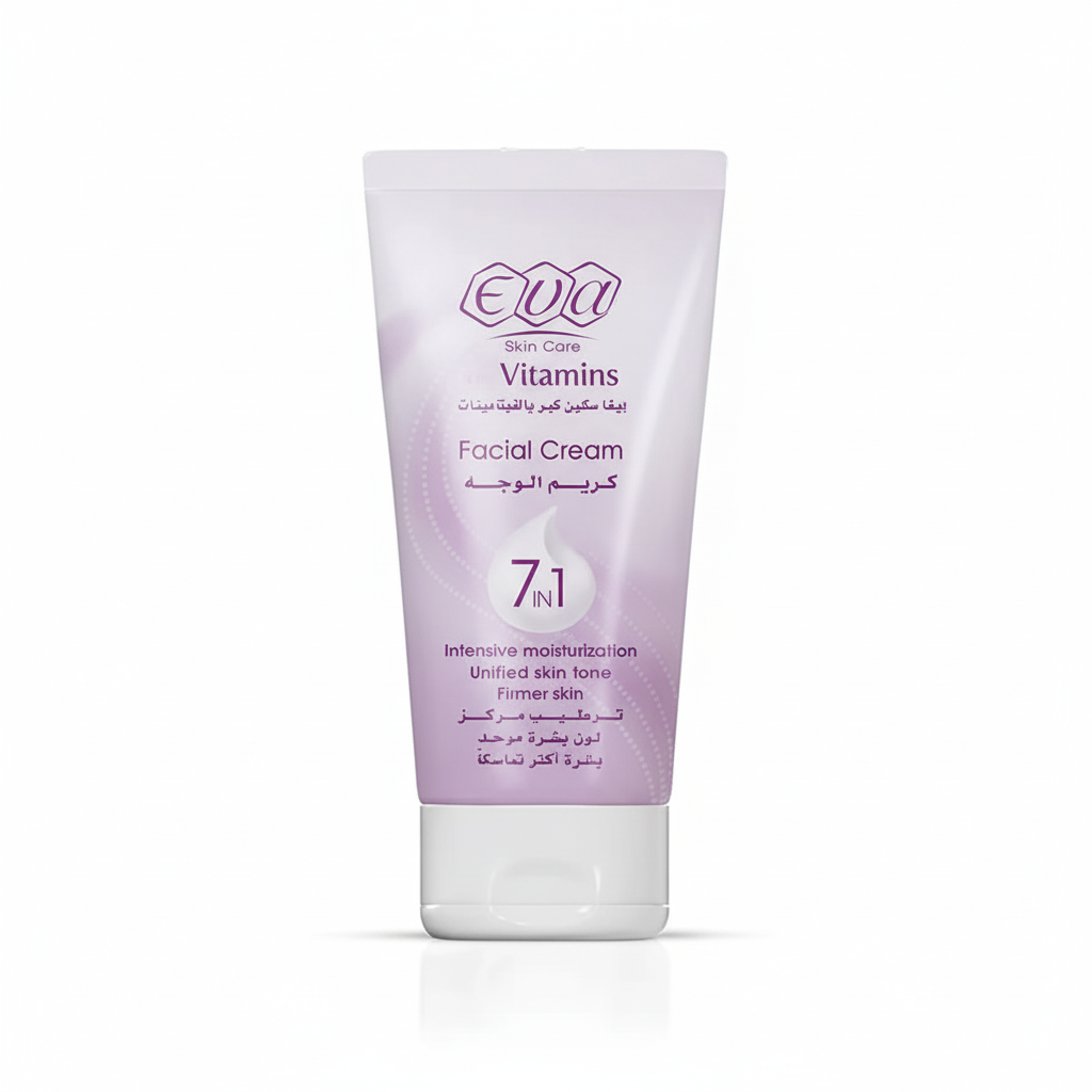 Eva Vitamins Facial Cream with pure white background
