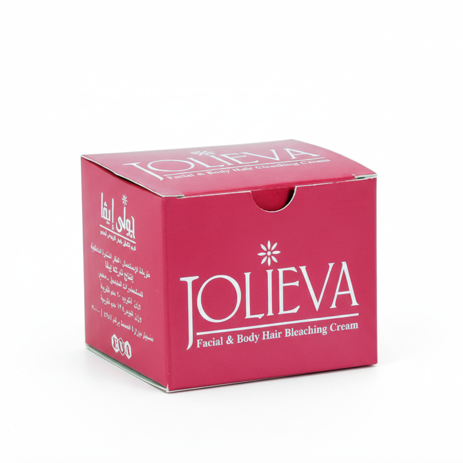 Jolieva Hair Bleaching Cream with pure white background