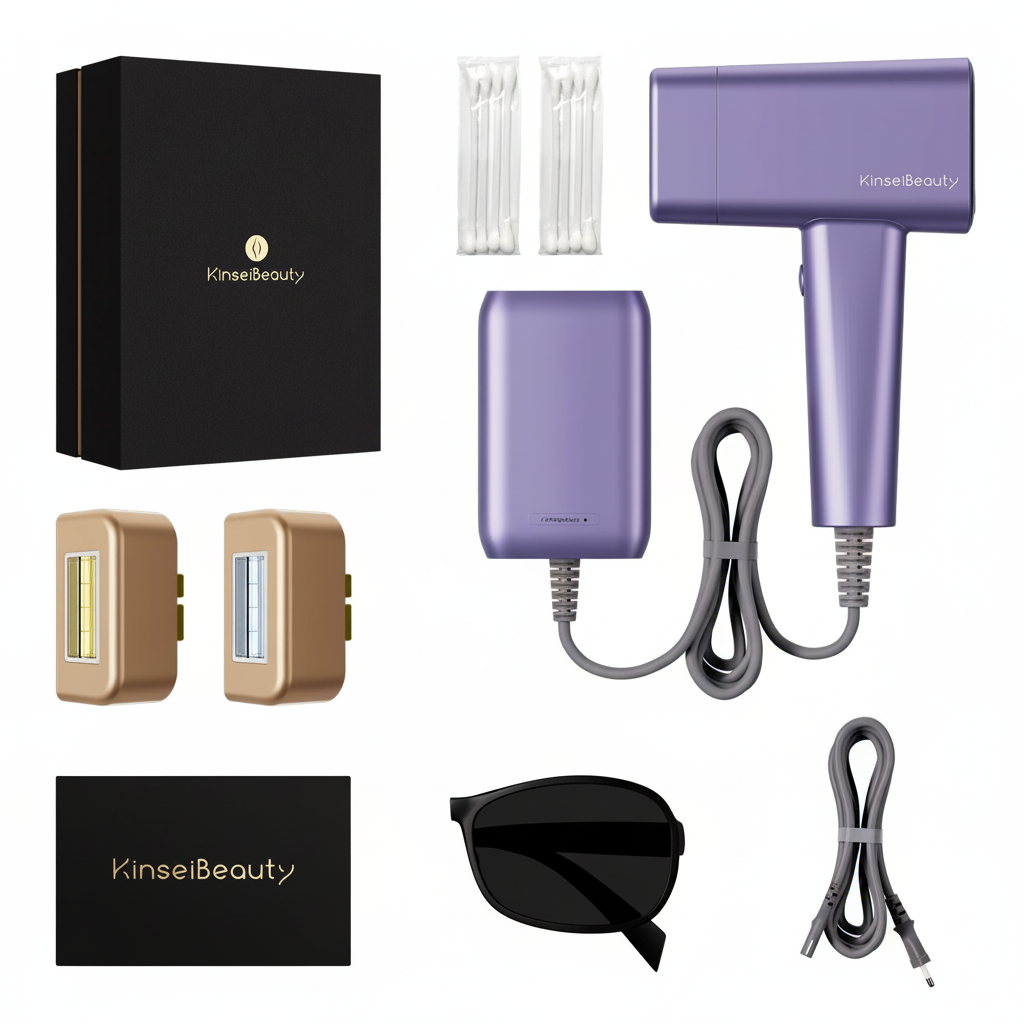 KinseiBeauty Purple Complete Set Flat Lay