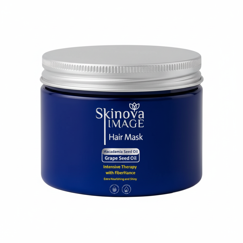 Skinova Hair Mask with pure white background