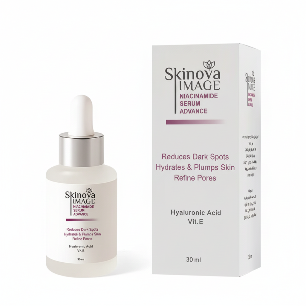 Skinova Niacinamide Serum with pure white background