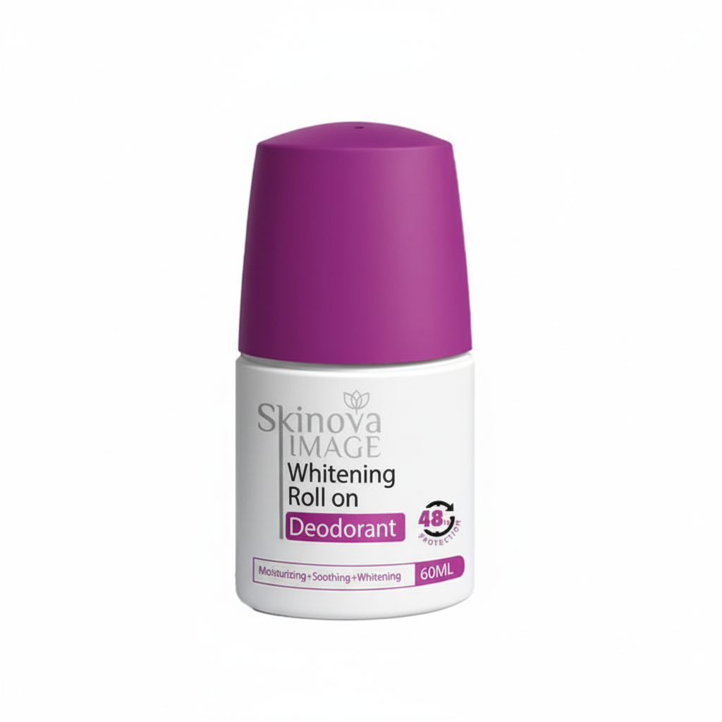 Skinova Whitening Deodorant Purple with pure white background