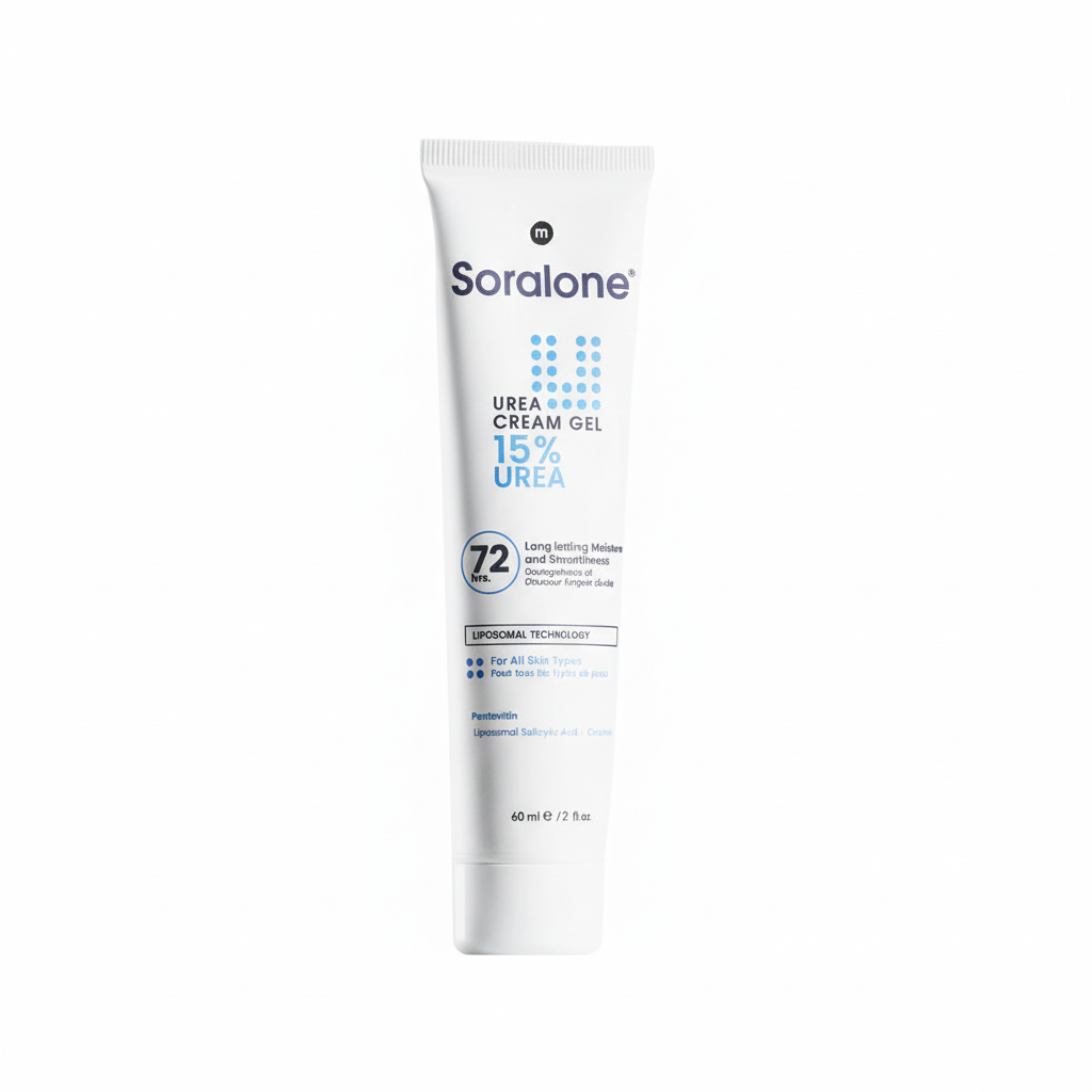 Soralone Urea Cream Gel with pure white background