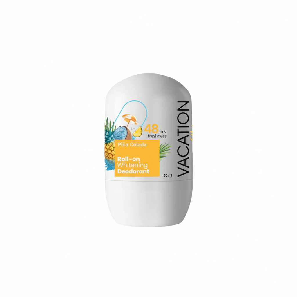 Vacation Piña Colada Deodorant with pure white background