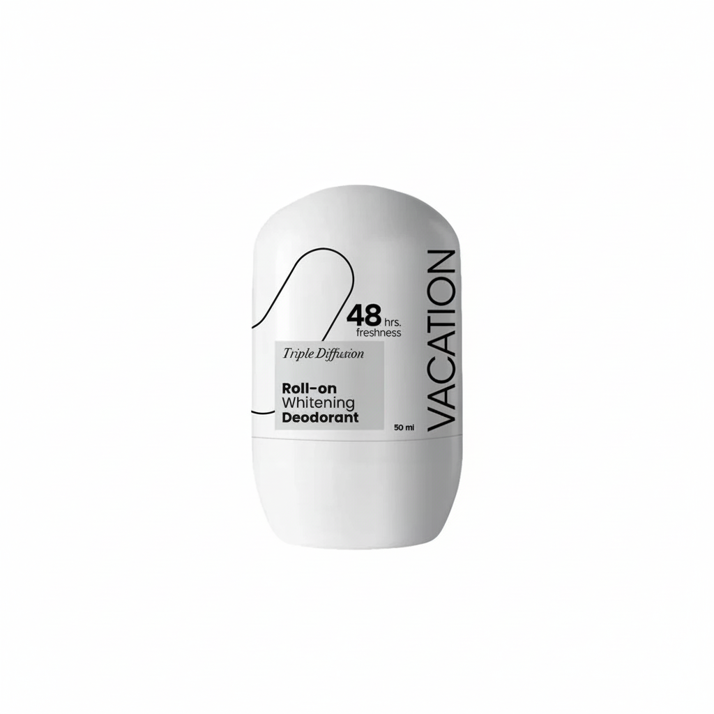 Vacation Triple Diffusion Deodorant with pure white background