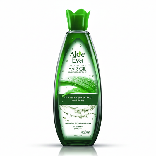 Aloe Eva Green Hair Oil with pure white background