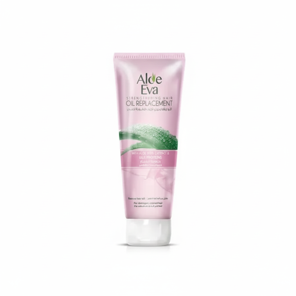Aloe Eva Oil Replacement with pure white background