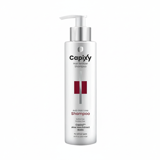 Capixy Anti-Hair Loss Shampoo with pure white background