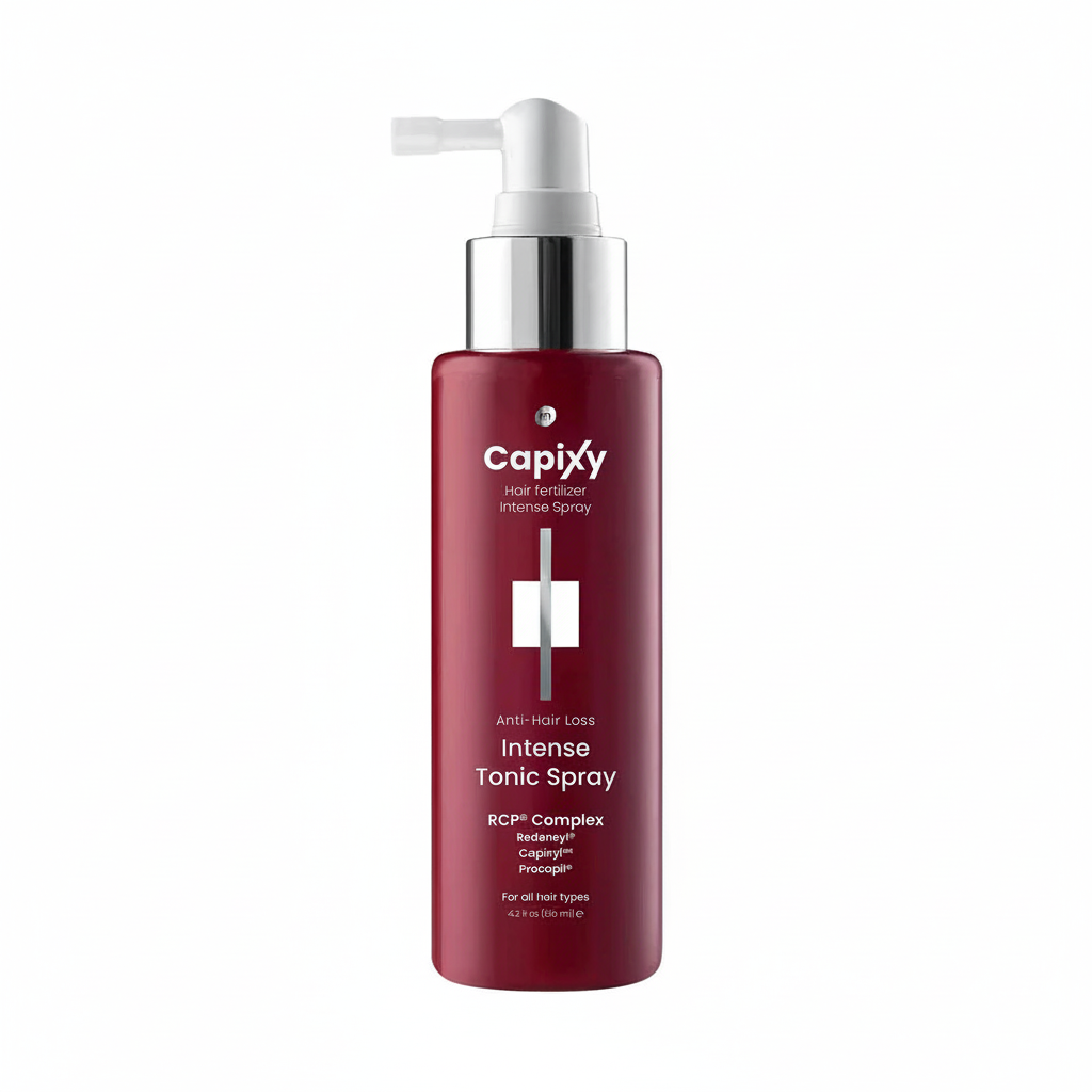 Capixy Intense Tonic Spray with pure white background