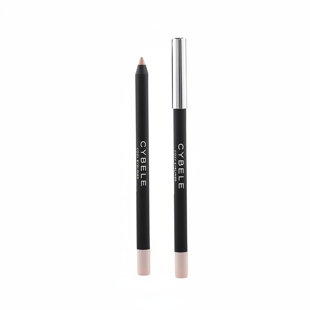 Cybele Cozy Eyeliner Soft Nude Beige Dual Pencils White Background