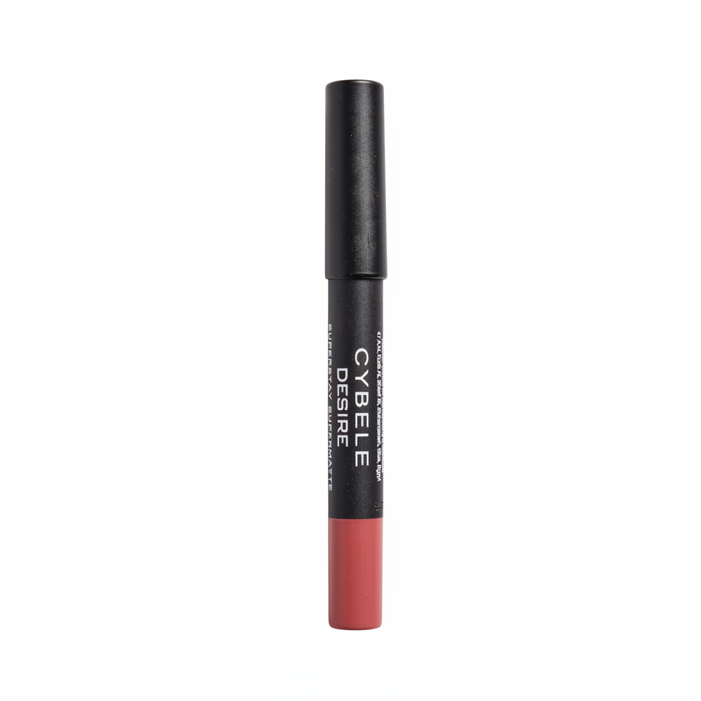 Cybele Desire Superstay Lip Crayon Warm Rose Pink Capped White Background