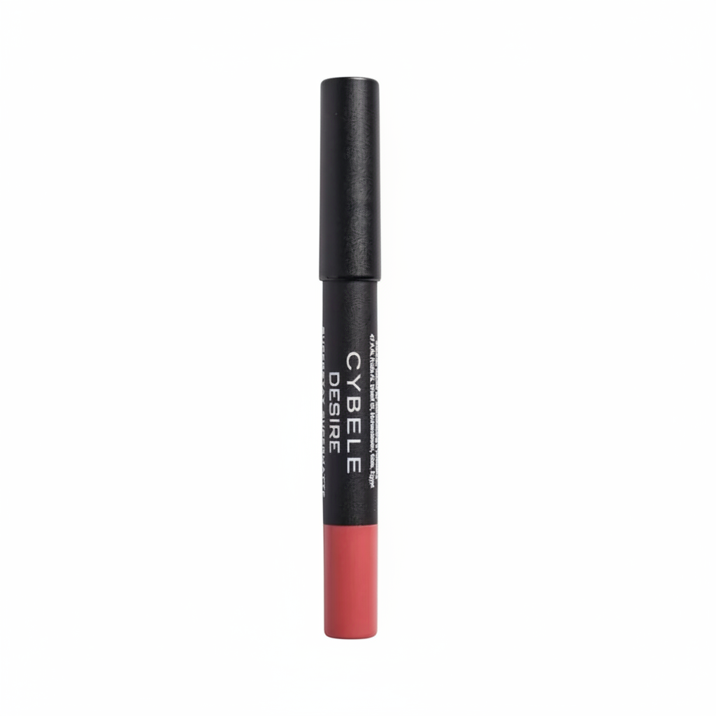 Cybele Desire Superstay Supermatte Lip Crayon Warm Rose Pink Capped White Background
