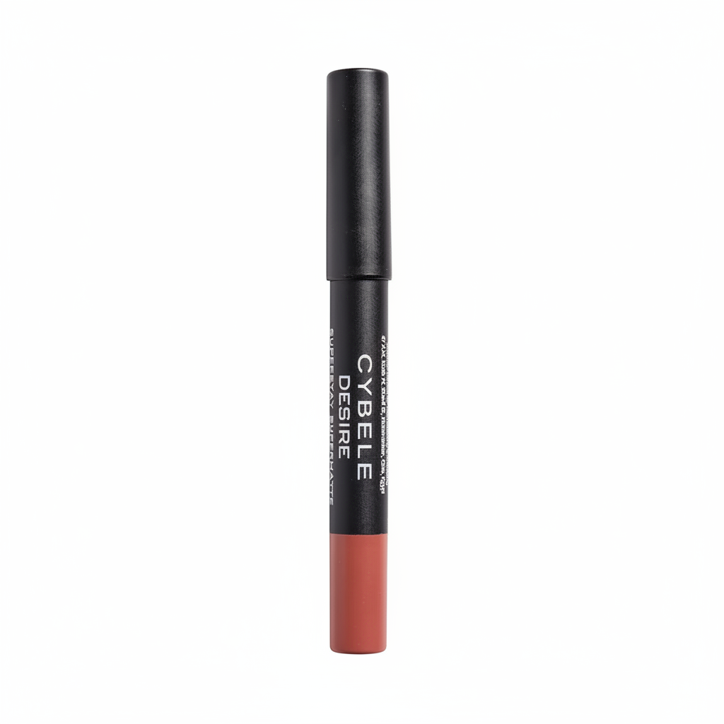 Cybele Desire Superstay Supermatte Lip Crayon Warm Terracotta Rose Nude Capped White Background