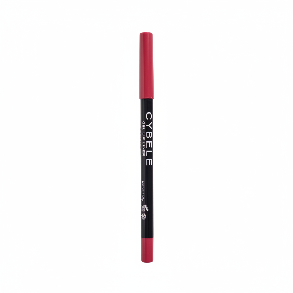 Cybele Gel Lip Liner Deep Bold Fuchsia Berry Pink White Background