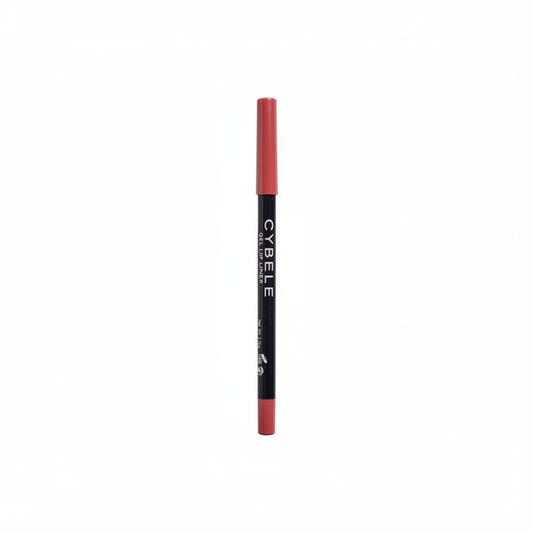 Cybele gel lip liner in dusty rose pink shade on white background