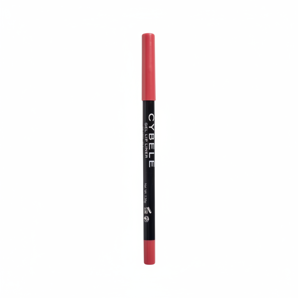 Cybele Gel Lip Liner Soft Warm Pink Rose White Background