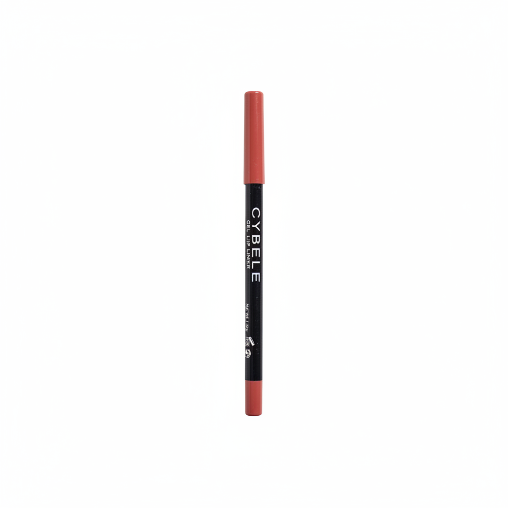 Cybele Gel Lip Liner Warm Muted Terracotta Rose Nude White Background