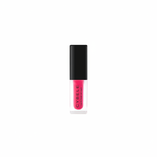 Cybele Lip Cheek Tint Stain Vivid Hot Fuchsia Pink White Background