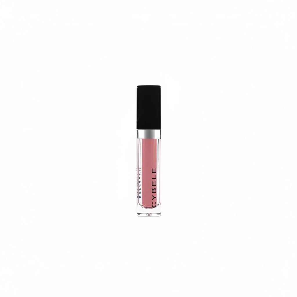 Cybele Matte Liquid Lip Color Soft Dusty Pink Rose White Background