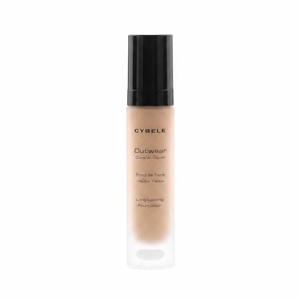 Cybele Outwear Foundation Warm Golden Tan Beige White Background