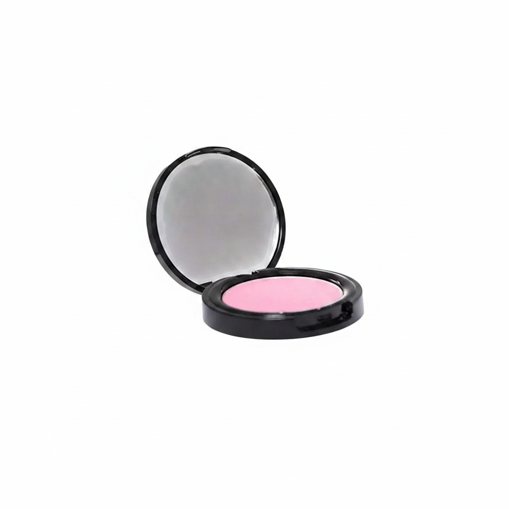 Cybele Pressed Blush Compact Bright Bubblegum Pink White Background