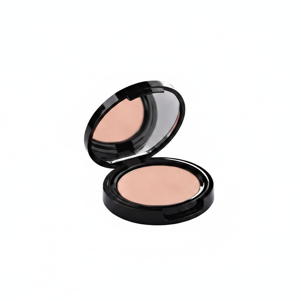 Cybele Pressed Blush Compact Light Nude Peach Beige White Background