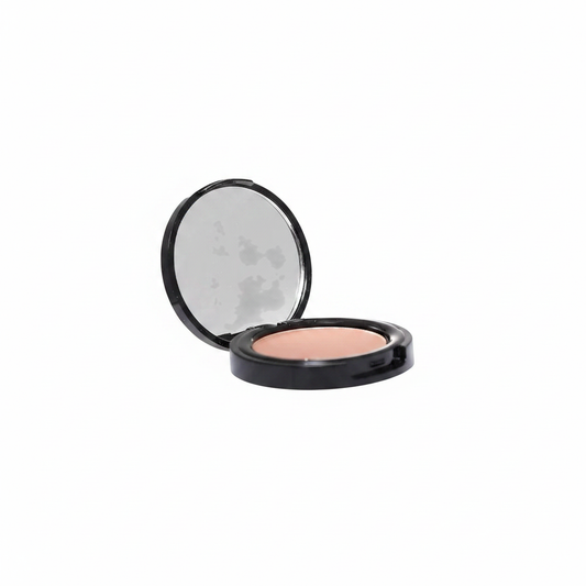 Cybele Pressed Blush Compact Light Peach Nude White Background