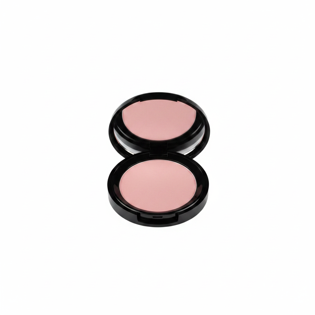 Cybele Pressed Blush Compact Soft Baby Pink White Background