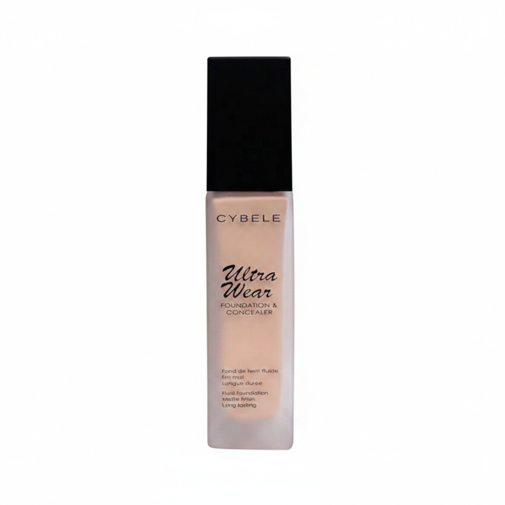 Cybele Ultra Wear Foundation and Concealer in ivory beige shade, matte finish long lasting