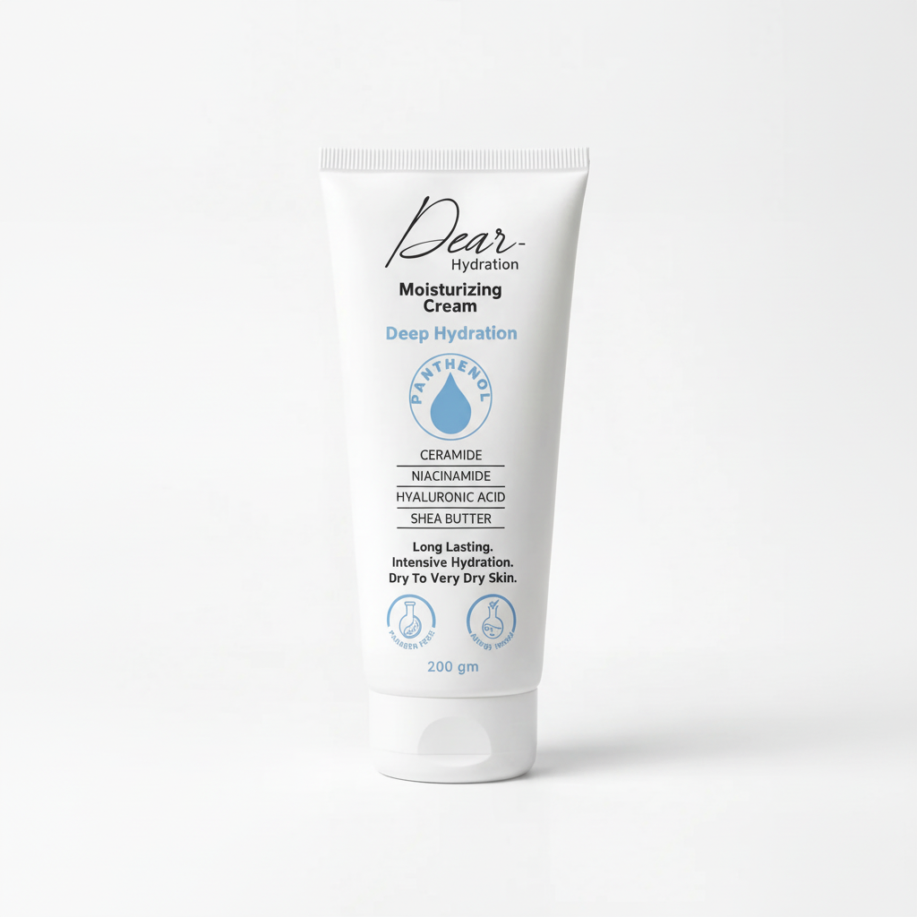 Dear Hydration Moisturizing Cream 200gm with pure white background