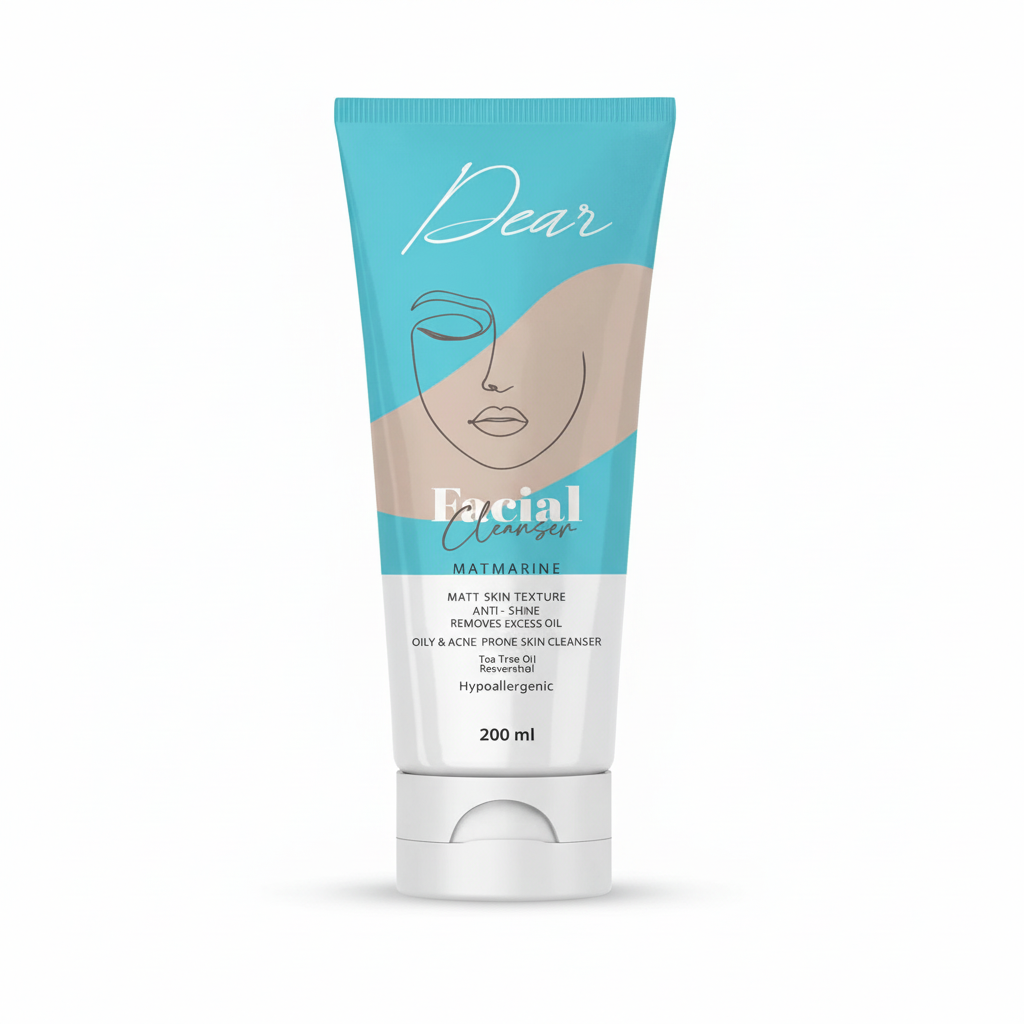 Dew Hydration Facial Cleanser 200ml with pure white background