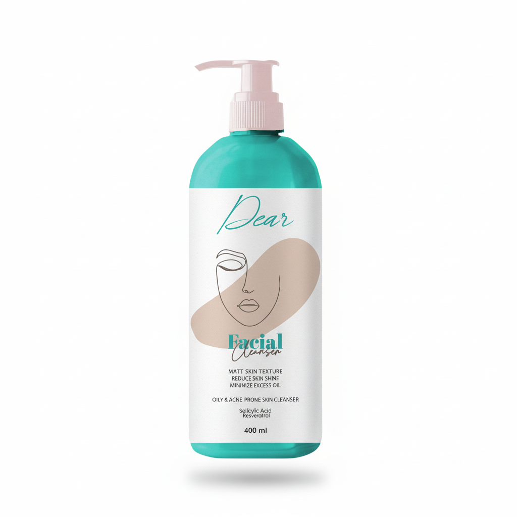 Dew Hydration Facial Cleanser 400ml with pure white background