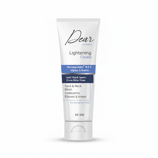 Dew Hydration Lightening Cream with pure white background