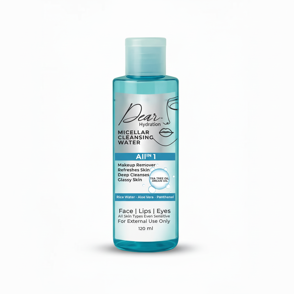 Dew Hydration Micellar Water 120ml with pure white background