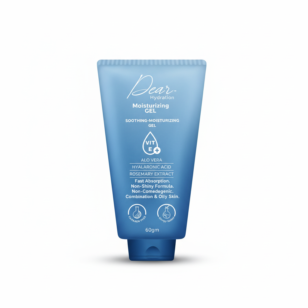 Dew Hydration Moisturizing Gel 60gm with pure white background