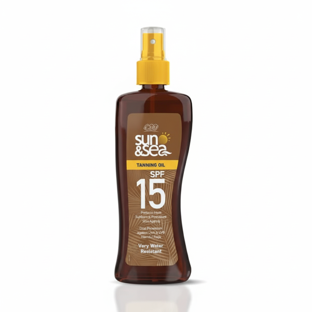 Enhanced Eva Sun & Sea SPF 15 Tanning Oil