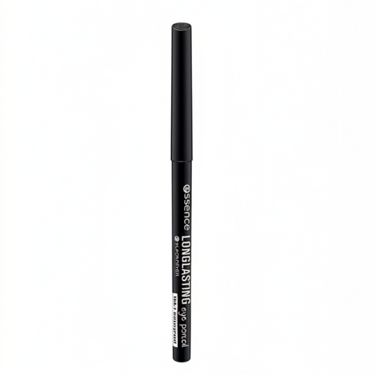 Essence longlasting black eye pencil eyeliner on white background