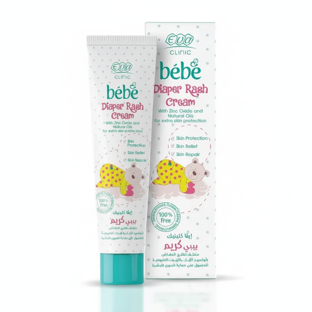 Eva Bebé Diaper Rash Cream with pure white background