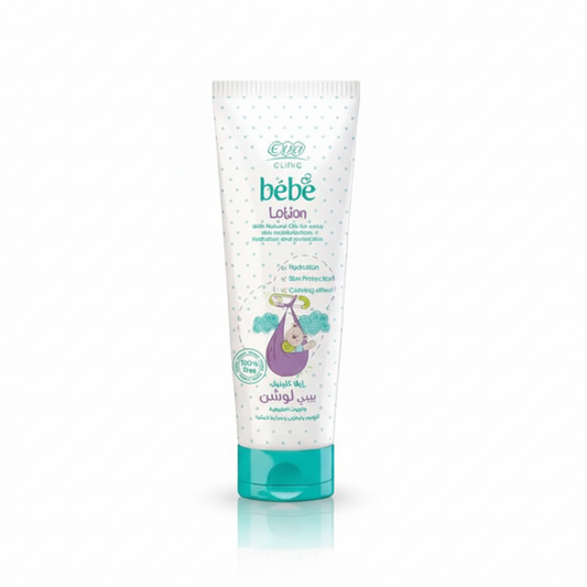 Eva Bebé Lotion with pure white background