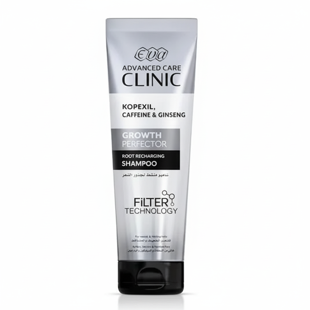 Eva Clinic Growth Perfector Shampoo with pure white background