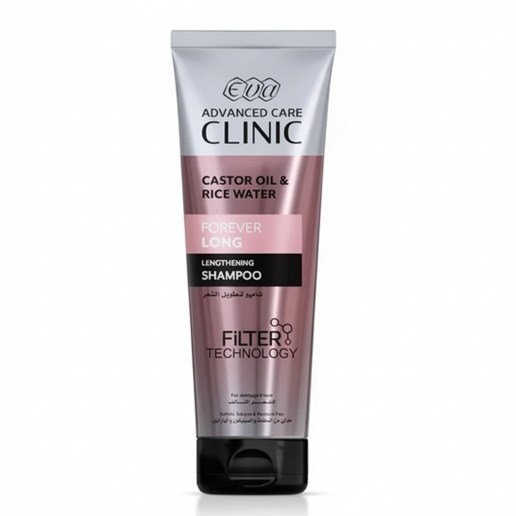 Eva Clinic Lengthening Shampoo with pure white background