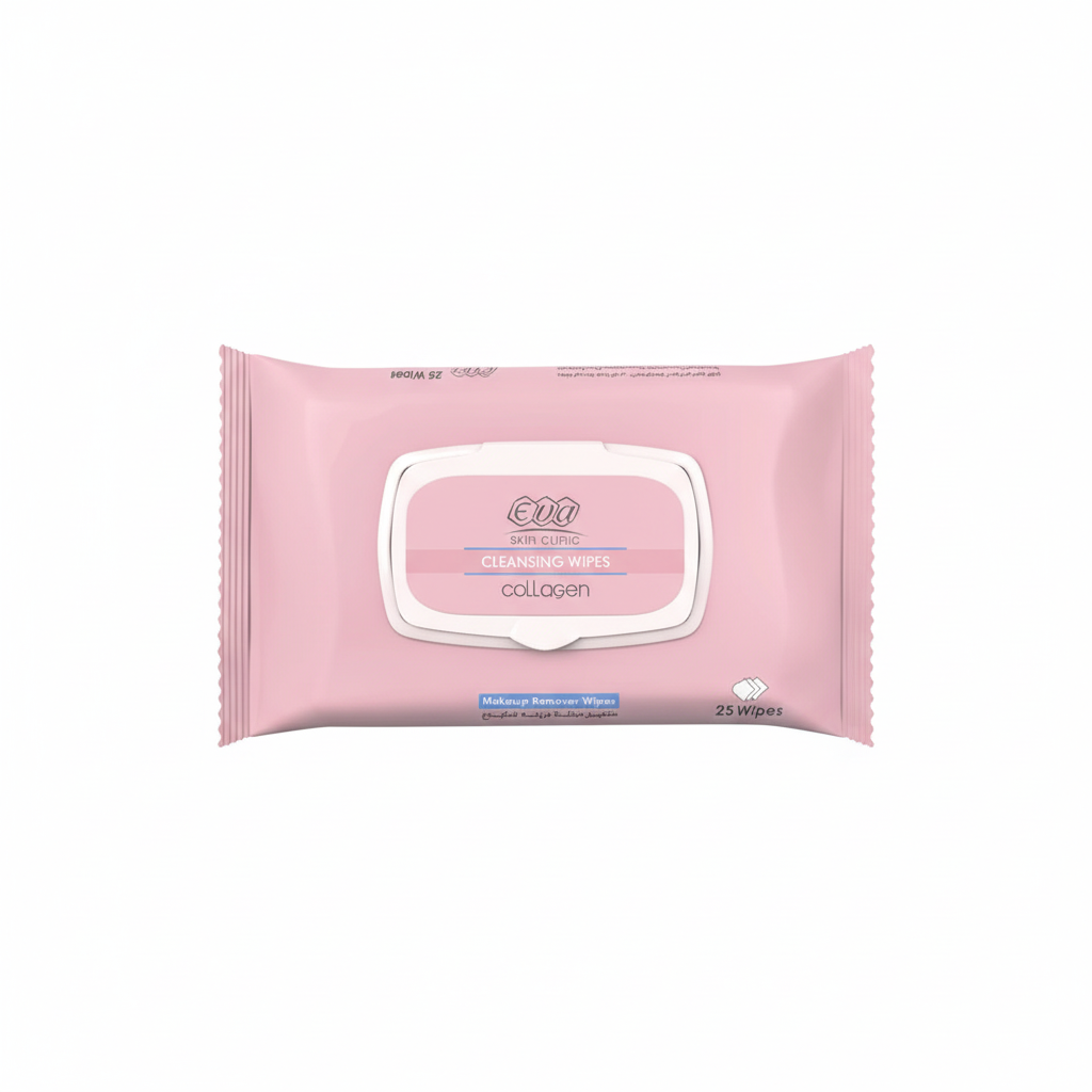 Eva Collagen Makeup Remover Wipes with pure white background
