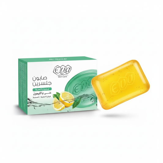 Eva Glycerin Soap Lemon with pure white background