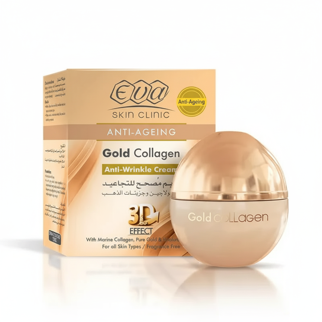 Eva Gold Collagen Cream with pure white background
