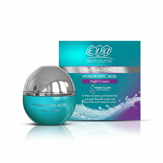 Eva Hyaluronic Acid Night Cream with pure white background