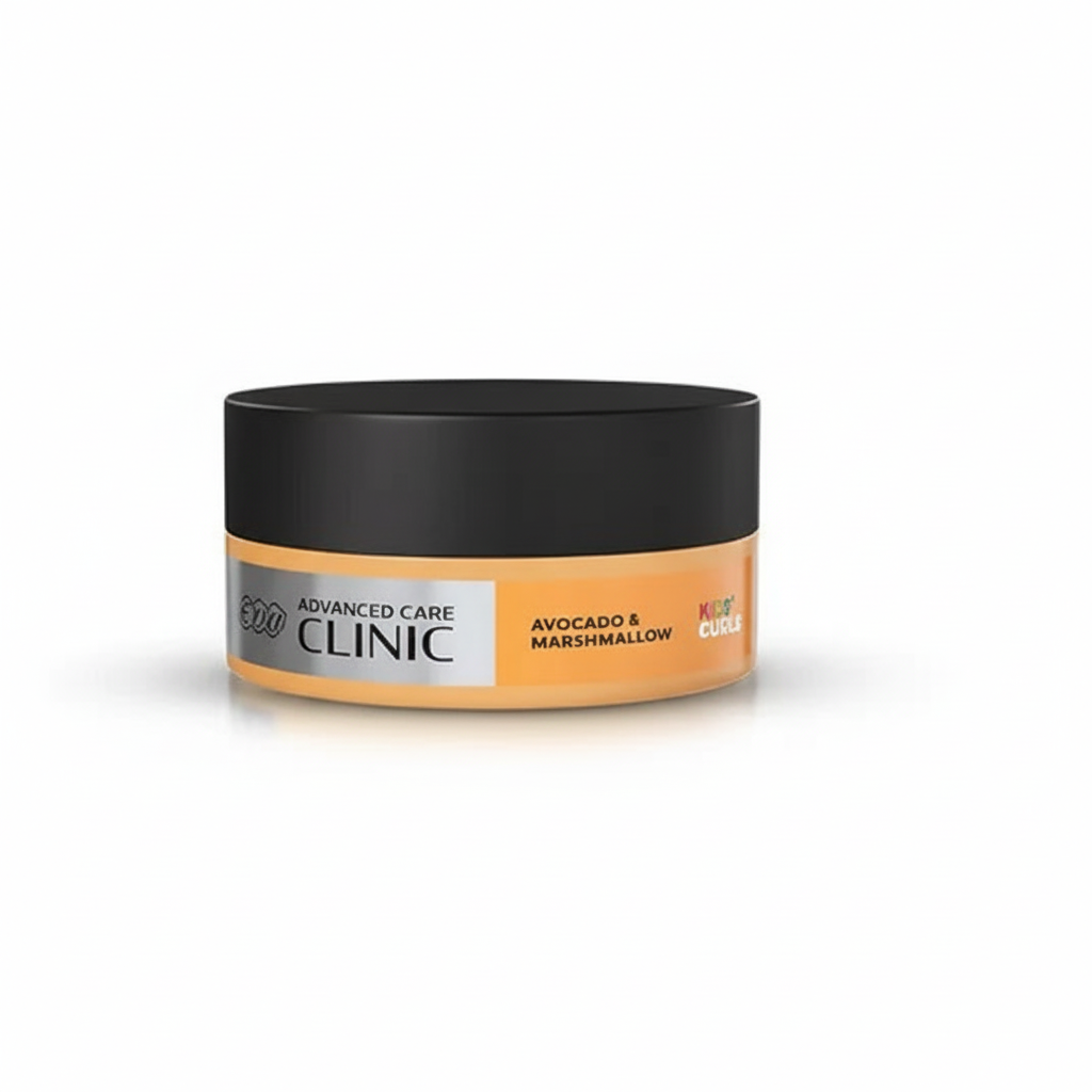 Eva Kids' Curls Hair Mask with pure white background